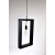 Lampa wisząca metalowa LOFT  czarna